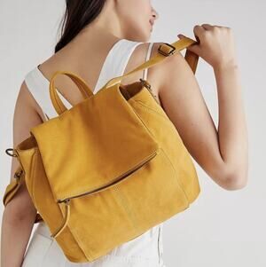 Free People Camilla Light Tan Suede Backpack